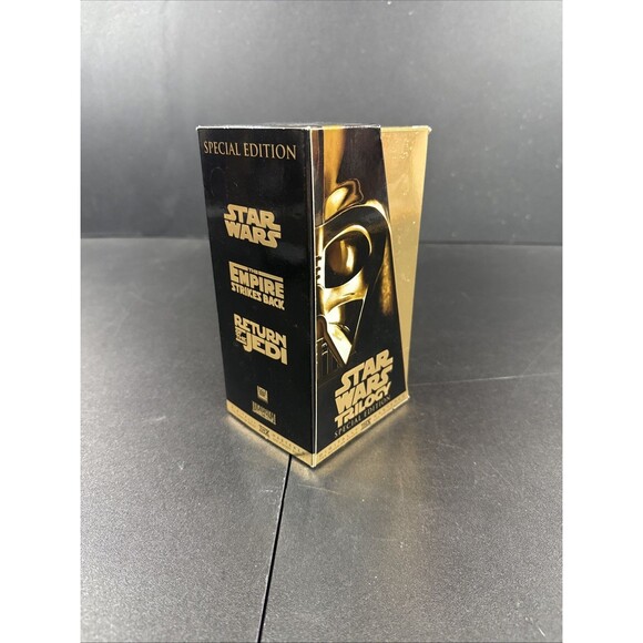 Vintage Star Wars Trilogy VHS Box Set Special Edition 1997 Gold - Picture 7 of 7